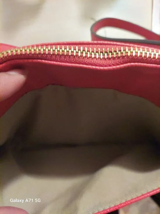 Nanette Lepore Red and Gold Crossbody - Picture 7 of 10